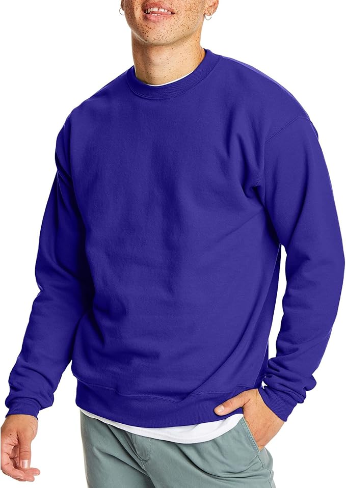 Men's Fleece Sweatshirt Purple