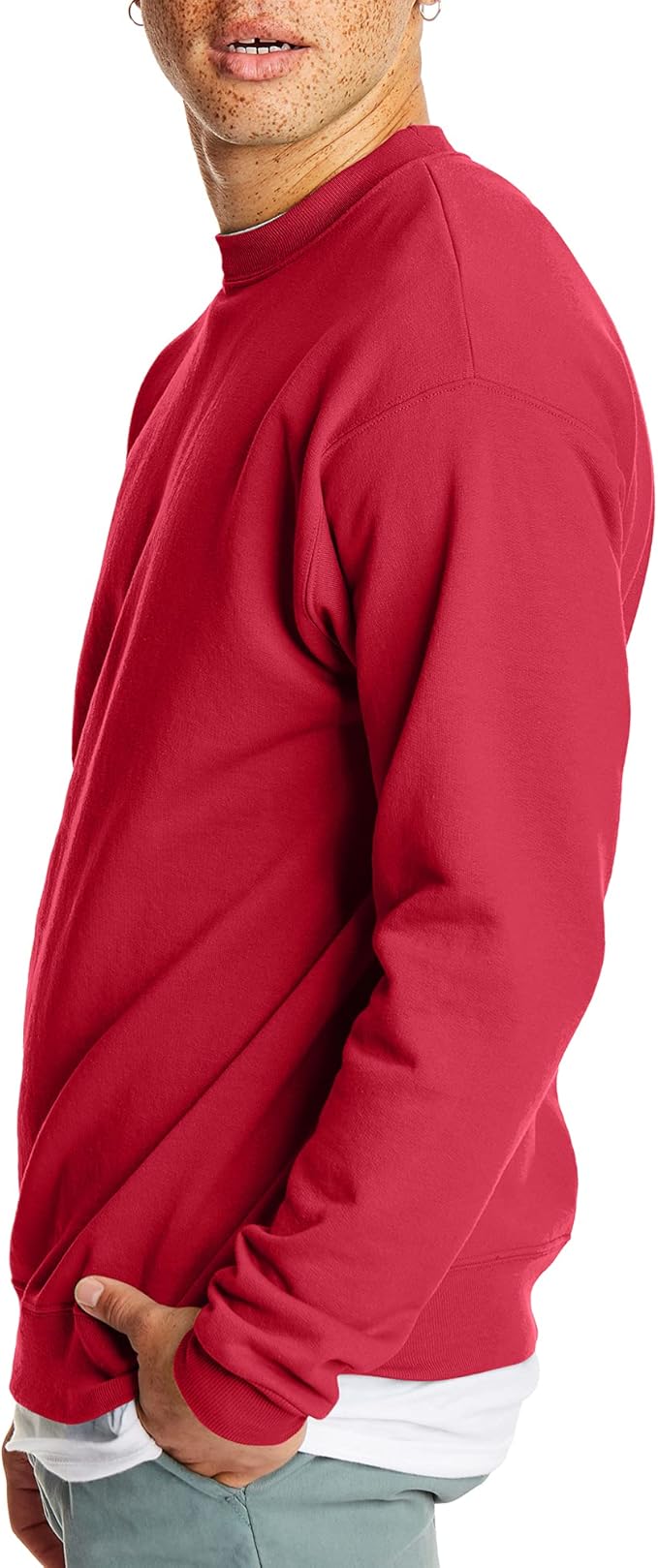 Men's Fleece Sweatshirt Red