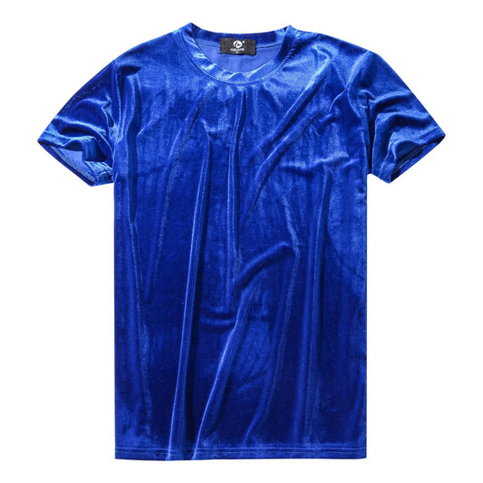 Unisex Velvet T-shirt Blue